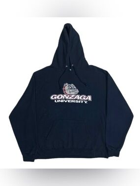 Champion ECO Gonzaga University navy blue bulldog hoodie sweatshirt mens 2XL